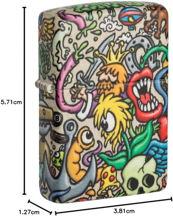 Бензинова запальничка Zippo Crazy Collage 540 Color, кольорова колекційна