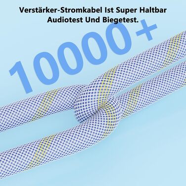 Audiофільний HiFi мережевий кабель живлення 10AWG з родієвим роз'ємом IEC320-C15, 125V/15A для підсилювача, сабвуфера та вінілового програвача, 1м