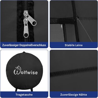 Portable Pop-Up Shower Toilet Privacy Tent - Outdoor Camping Toilet Shelter with Privacy Screen (Black, XL)