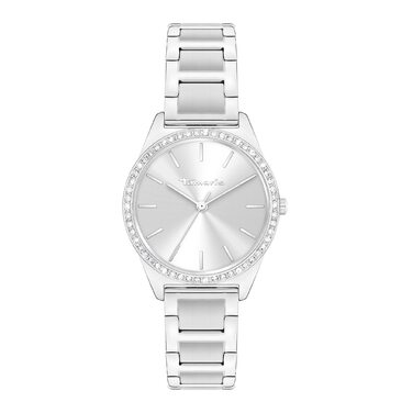 Годинник Tamaris для жінок - Спортивний та елегантний годинник з діаметром 30 мм, срібний колір, з цирконієм