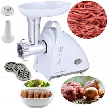 Електрична м'ясорубка Esperanza MeatLover, біла, 2200 Вт