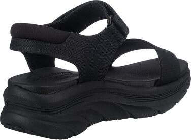 Skechers D'Lux Walker New Block: жіночі сандалі Skechers, чорні, сітка, 40 EU