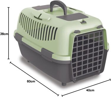 Транспортний бокс Noade 2 для котів та собак - міцний бокс з поліпропілену, 55 x 36 x 35 см, до 8 кг