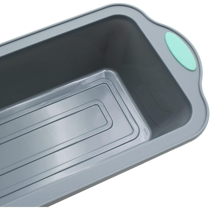 22.9 cm Silicone Bread and Loaf Pans, 2 Pack, Food-Grade Non-Stick Silicone Baking Molds for Baking Banana Bread, Meatloaf, Pound Cake with Metal-Reinforced Frame
