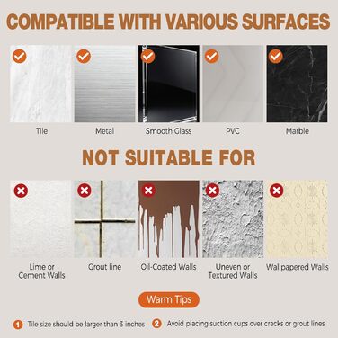 Сучасна поличка для душу Lekesky, стійка до іржі, 2 шт., Gunmetal Grey, алюміній, на присосках, без свердління, з 12 гачками, прямокутна