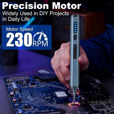 Набір інструментів для ювеліра та ремонту техніки Feinmechaniker, 52 в 1, з магнітним викруткою, 5 передач, регулювання моменту, для iPhone, iPad, Macbook, комп'ютерів, Switch, PS4, PS5, окулярів, годинників