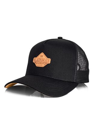 Кепка бейсболка Blackskies® Essentials Trucker Cap унісекс, чорно-коричнева, сітка, для вулиці та відпочинку