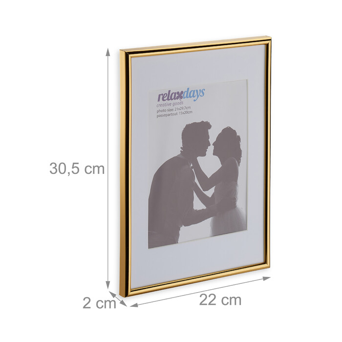 Relaxdays 2-Pack A4 Picture Frames