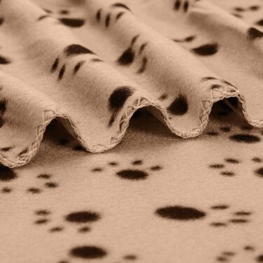 М'яка флісова підстилка для собак та котів Nobleza, 75 x 75 см, бежева