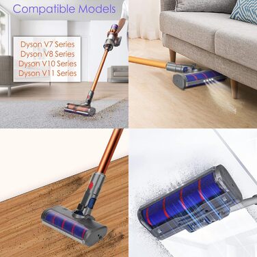 Електрична насадка для миття підлоги Dyson V11, V10, V8, V7, V15 - з баком та 6 змінними серветками