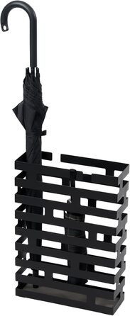 Підставка для парасольки Yamazaki 2361 BRICK, чорна, сталева, мінімалістична, 30 x 10 x 43 см