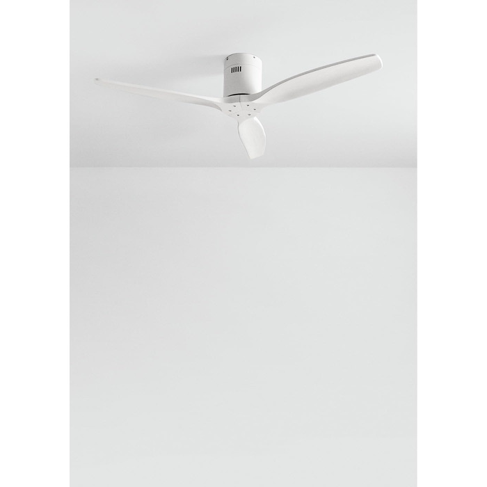 Вентилятор стельовий Windcalm Natural Wood M білий з пультом, 132 см, 40W, 6 швидкостей, літо/зима