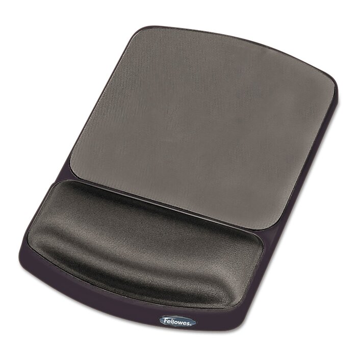 Квадратний гель-килимок для миші Fellowes Square Gel Mouse PAD 91741, колір графіт