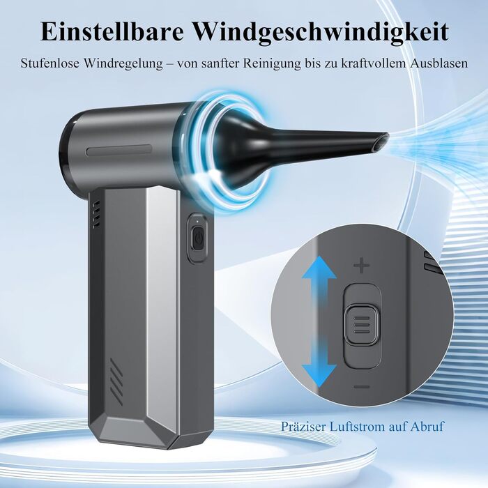 Електричний пилосос Minthouz для чищення повітрям: 180000 об/хв, акумуляторний, для ПК, клавіатури, авто