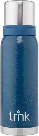 Термос для напоїв TRNK Arktis 2, 1200 мл, нержавіюча сталь, BPA-free, зберігає тепло 32 години, з 2 кришками-чашками, для відпочинку на природі, миється в посудомийній машині (гірське блакитний)