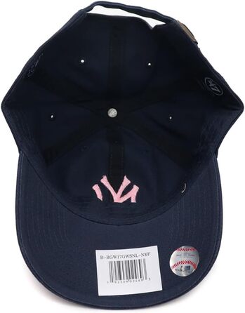 Кепка бейсбольна 47 Brand MLB New York Yankees рожева (Nany-pink) - оригінал