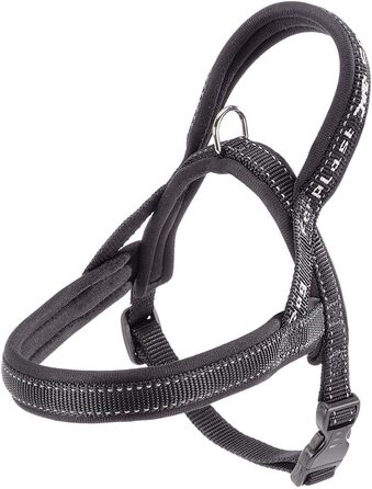 Шлейка для собак Ferplast Sport Dog, середнього розміру, сіра, з практичним застібкою, м'якою підкладкою та світловідбиваючими швами (XS, обхват шиї 39 см, груди 48-58 см)