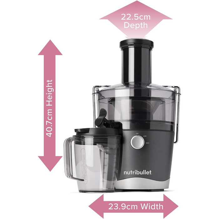 Nutribullet Швидковичавник, JB-BX044D-23, 800 Вт, Графіт, 800 Вт, Одинарний