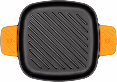 BRA Efficient Iron | Striped Square Grill, 24 cm, Black