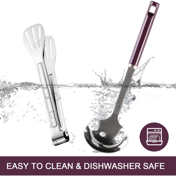 Odoland Kitchen Helper Set, Kitchen Gadget Set, Outdoor Cookware Set with Santoku Knife, Kitchen Scissors, Spatula, Tongs, Ladle, Cutting Boards - Ideal for Picnics, Travel, Hiking, and Gardening