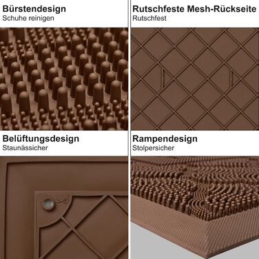 Килимок Alishomtll для дому та вулиці: вологостійкий, неслизький, 43x75 см