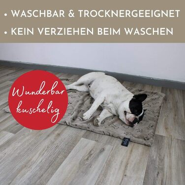 Німецька ковдра для собак, Мандала Червона, 65 x 95 см - м'яка, для маленьких та великих собак, пригодна для прання та сушіння | Мандала Червона 65 x 95 см