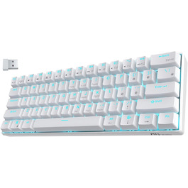 Механічна клавіатура RK ROYAL KLUDGE RK61-US: 60% з підсвічуванням, Bluetooth/2.4Ghz, Hot-Swappable, QWERTY (US)