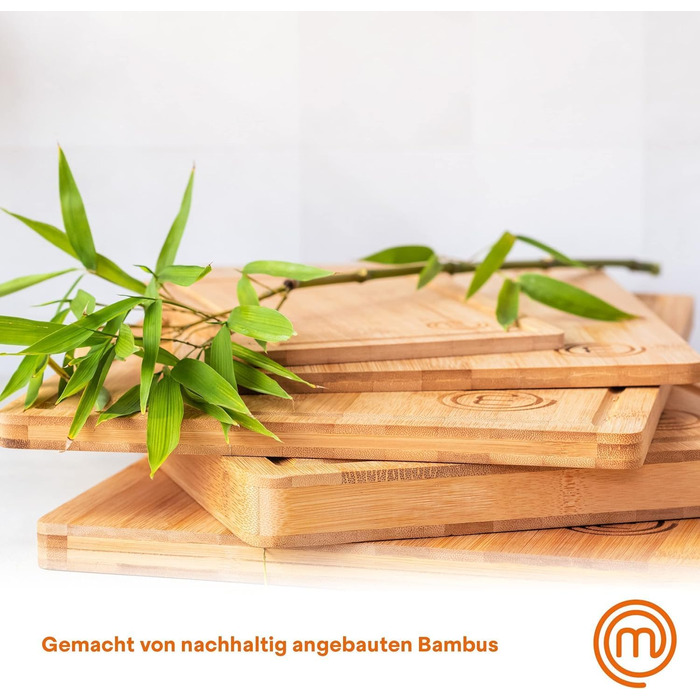 Набори дерев'яних обробних дощок MasterChef: великий, середній, маленький з жолобком для соку. Кухонні дошки, кухонні обробні дошки, дошки для нарізання.