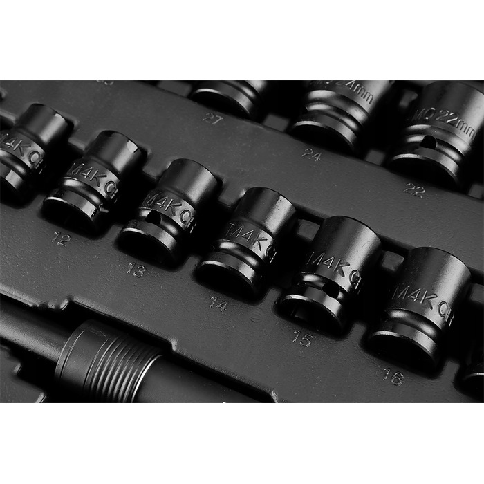 Набір ударних торцевих головок NEO TOOLS M4K, 31 предмет