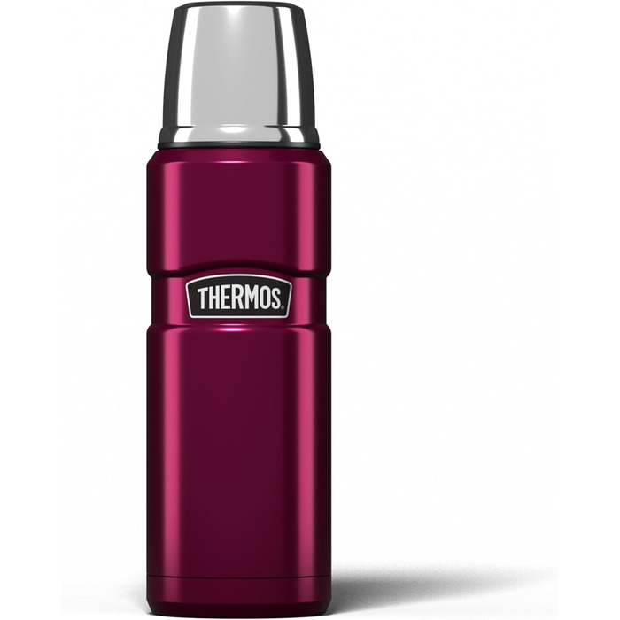Kleine King Stainless Steel Thermos Flask - 470ml, Hot & Cold, Raspberry Color
