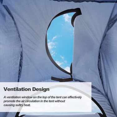 CLIPOP Portable Pop-Up Privacy Tent - Outdoor Shower & Changing Tent with UV Protection - Beach, Camping, Fishing - Includes Carry Bag