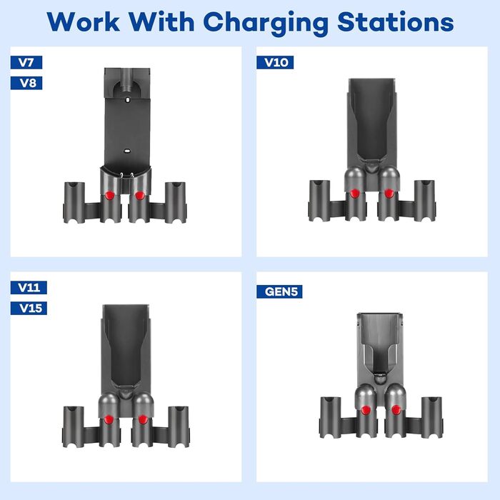 Кріплення для пилососа Dyson V7 V8 V10 V11 V15 Outsize Gen5 - 2 шт.
