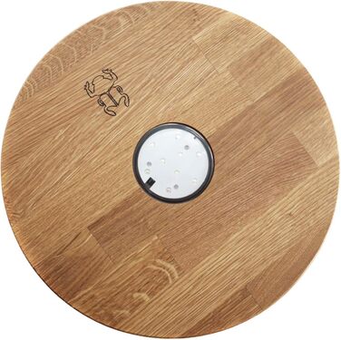 Kaya Shisha LED Coaster, with LED and Remote Control, Hookah Accessories (Ø 22cm) (Oak, 30cm)