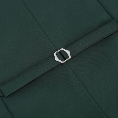 Чоловіча жилетка Allthemen V-подібний виріз, однобортна, Slim Fit, для ділового костюма, жилетка-вест (3XL, Зелений)