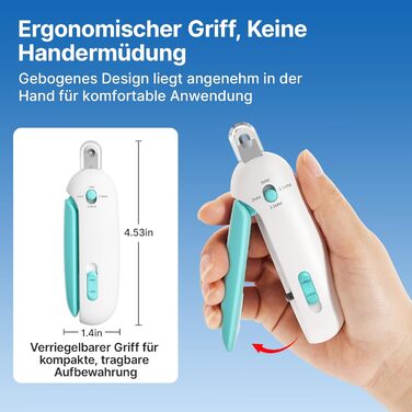 Ножиці для кігтів котів Potaroma з регульованим отвором 3 розмірів та інтегрованим напильником | Безпечний обрізач кігтів для кошенят та домашніх котів | Обрізач кігтів без розбризкування