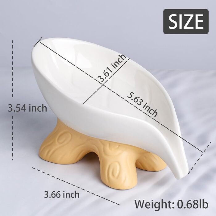 Підставка для мила самостійно спорожняється, форма листка, кераміка, мармур, порцеляна, декоративна, без присосок, ANTIS'S HOME, 1 шт. - Мармур (1 шт., Коричневий)