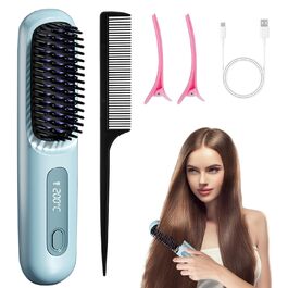 Бездротова щітка-випрямляч для волосся Mini Hair Straightener, 160-200°C, LED дисплей, 3 температурні режими, M2