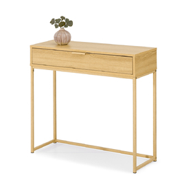 Консольний столик Mebel-Partner, дуб матовий, 80 x 76,5 x 28 см