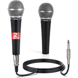 Професійний мікрофонний набір Pyle (3 шт.) - кардіоїдний, з XLR кабелем та кейсом