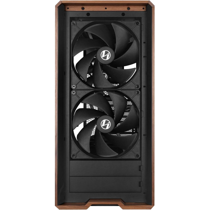 Корпус Lian Li Lancool 217: Чорний ATX Midi-Tower з темперованим склом, 5 вентиляторів, шпон дуба, сітчаста передня панель, підтримка Back-Connect