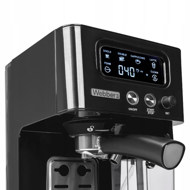 Ріжкова кавомашина Webber M5, 1459 Вт, чорна