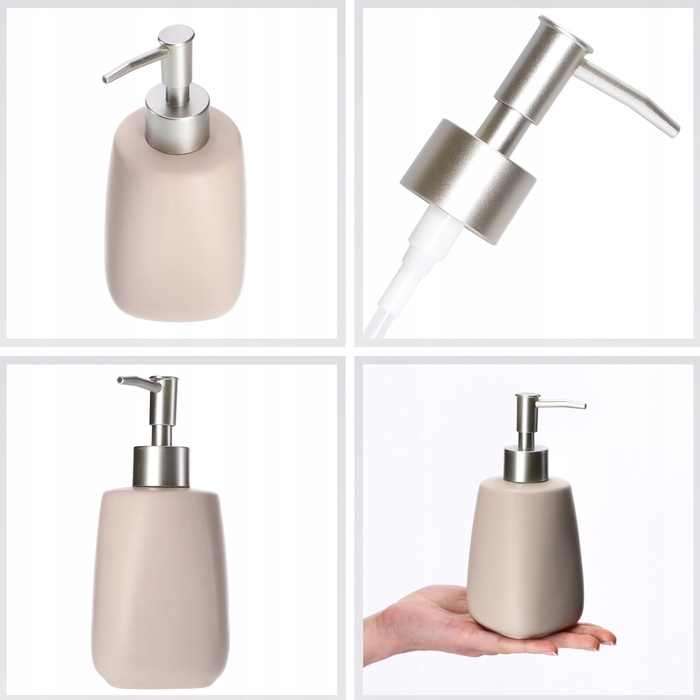 Комплект аксесуарів для ванної кімнати 3в1 KADAX, бежевий