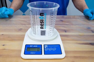 25 x Mixing Cups | 1300ml | Color, Epoxy, Polyester | With clear mixing ratio marked on the measuring cup