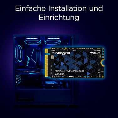 SSD Integral Edge GEN5 2TB M.2 PCIe 4.0 NVMe - 12000 MB/s, 2230, сумісний з Valve Steam Deck, Microsoft Surface Pro, ПК та ноутбуками