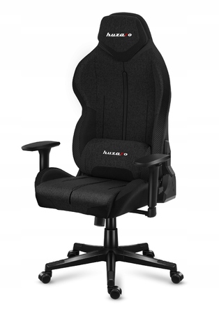 Ігрове крісло Huzaro Force 7.9 Black Mesh, тканина, чорне