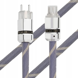 Аудіофільський силовий кабель HiFi 10 AWG, 125 В, 15 А, мідний, L87
