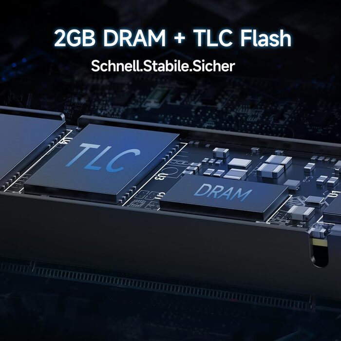 SSD накопичувач Fanxiang M2 2TB NVMe PCIe 4.0 з радіатором - 7400 МБ/с, 6800 МБ/с, для геймінгу та відеомонтажу
