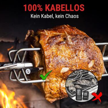 Бездротовий термометр для м'яса ThermoPro TempSpike Bluetooth 150м, IP67, для гриля, духовки, мангала, ротісерії, фритюрниці