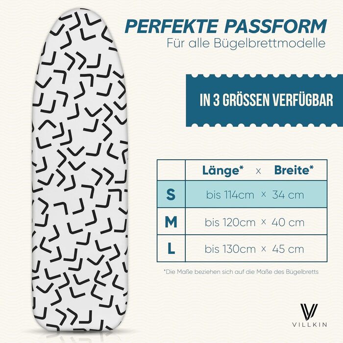 Чохол для прасувальної дошки з бавовни для парових прасок та прасувальних станцій