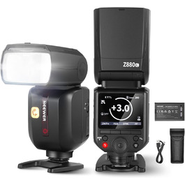 NEEWER Z880-C 2.4G 76W TTL Speedlite Flash для Canon з моделюючим світлом, швидким перемиканням та акумулятором 7.2V/3000mAh
